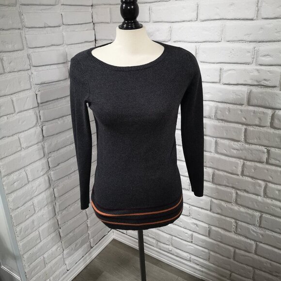 2 / $30.00 Ann Taylor Loft Factory Ladies Size Small Dk Grey Lightweight Sweater - Picture 1 of 8